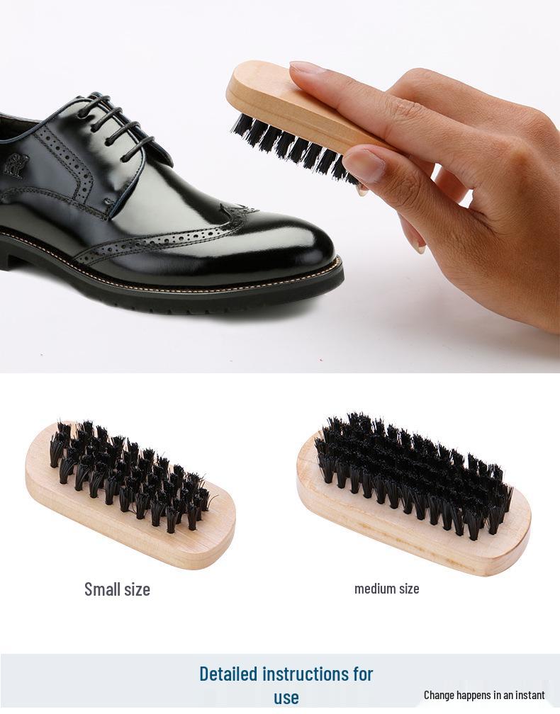 11-Piece Horsehair Shoe Polish and Leather Care Kit