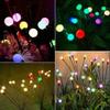 Outdoor solar powered firefly garden lights for Christmas, Halloween, New Year, outdoor courtyard decoration, and festive atmosphere at night