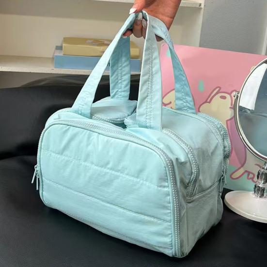 Travel Toiletry Bag Women Large Capacity Zip Around Makeup Bag Puffy Cosmetic