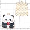 30 Mixed Black & White Enamel Panda Charms for DIY Jewelry