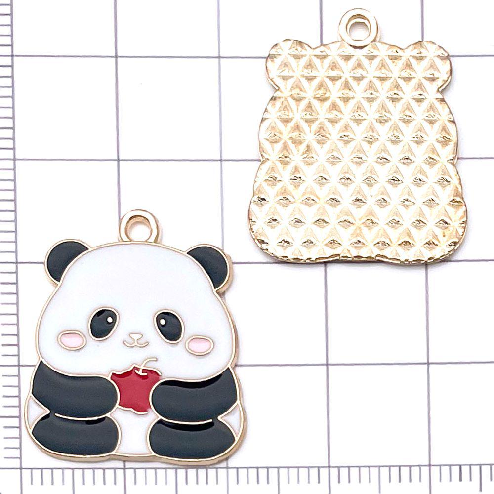 30 Mixed Black & White Enamel Panda Charms for DIY Jewelry