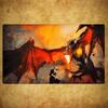 Red Wing Fire Dragon Magic Card Battle Mat TCG Playmat Anti-Slip Base Gathering Gaming Mat Board Game Mat for TCG
