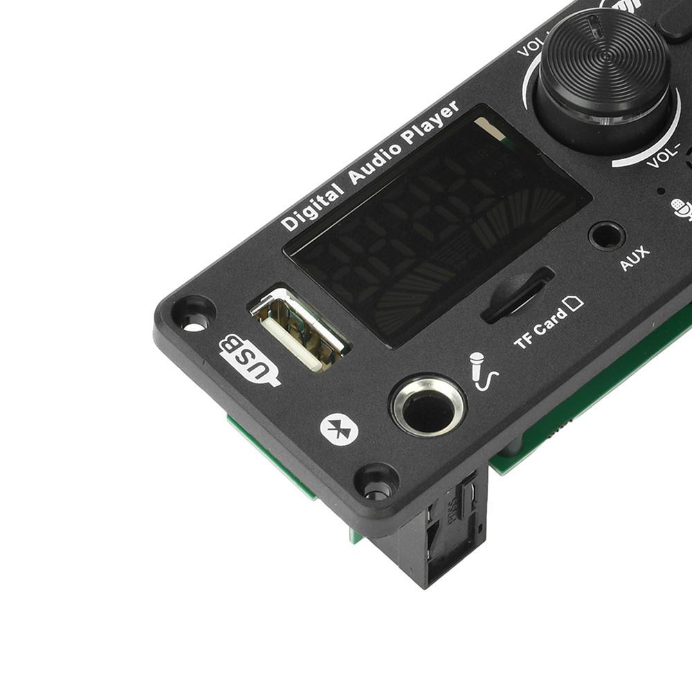 50W Verstärker Bluetooth 5.0 DIY MP3 WAV Decoder Platine Mikrofon Aufnahme Anruf Motherboard 2 * 50W 87,5-107,5MHz