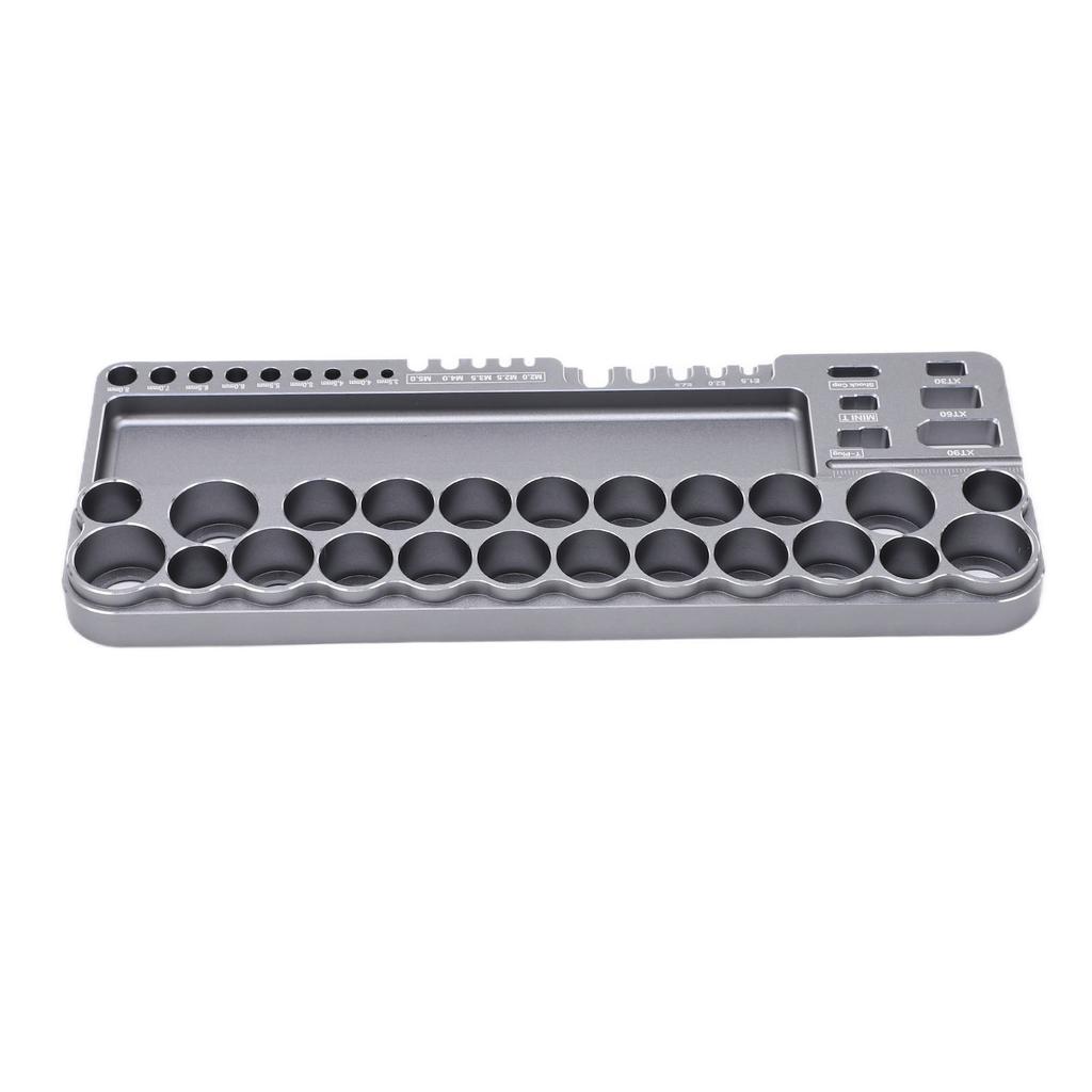 RC Tools Storage Rack Aluminum Alloy RC Screwdriver Scissors Tools Kit with Fixing Holes