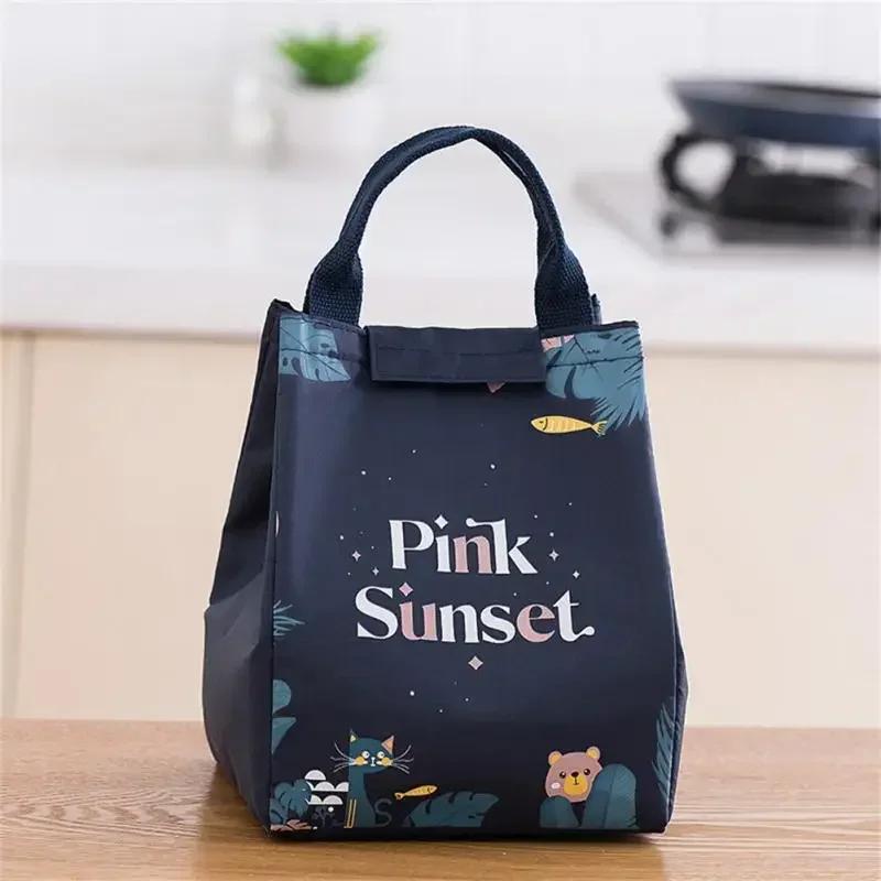 Thermal Bag Insulated Lunch Bag Cooler Bag Picnic Bags Lunch Box Ice Pack Tote Food Lunch Bags Large Capacity For Women Kids