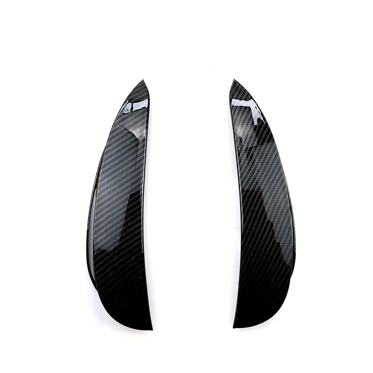 

W213 Передній бампер Canards Splitter Side Vent Flap Fin Cover для Mercedes Benz C238 E200 E300 E350 AMG 2016- Автомобіль Carbon Fiber Look