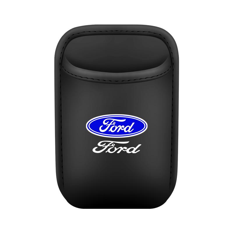 

For Ford Mondeo Focus Explorer Escape Kuga Everest Bronco F-150 Ranger Transit Car-Mounted Leather Mini Cup Holder чёрный