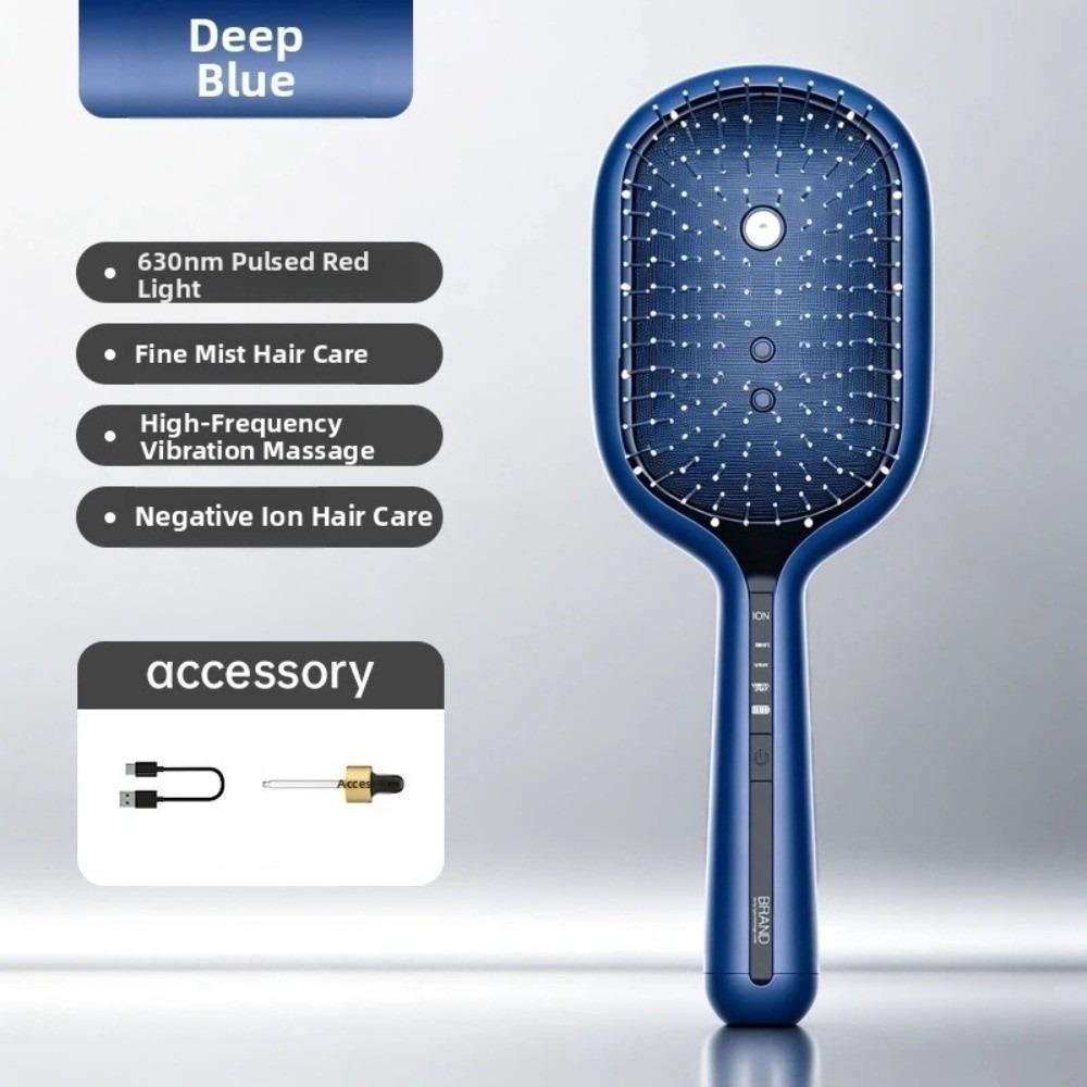 Hair Care Electric Spray Hair Brush Multi-Function 2-In-1 Misting Hair Brush Household синий