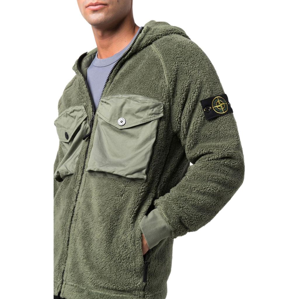 Stone Island Sweatshirt Sage Green Men Tops 751560134-V0055
