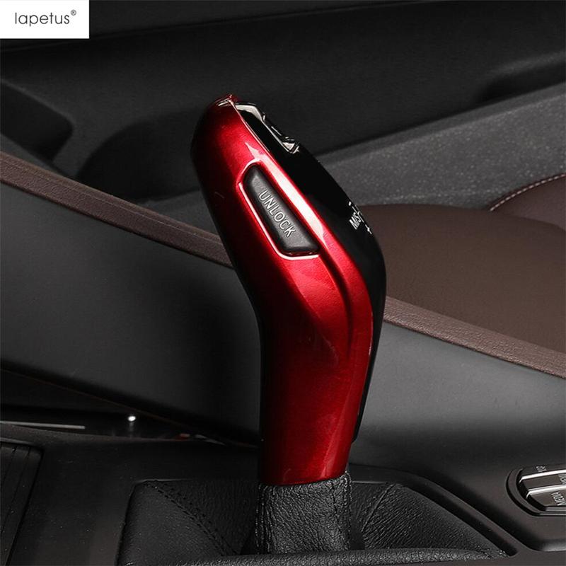 Car Gear Shift Knob Head Handle Decoration Cover Trim For BMW X1 F48 / X2 F39   Red / Carbon Fiber Accessories Interior