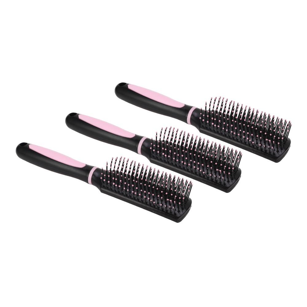 3pcs Static Free Scalp Massage Brush Rounded Comb Teeth Detangling Hair Brush For Women