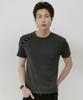 Lekim Shoulder Button Tee (Charcoal)