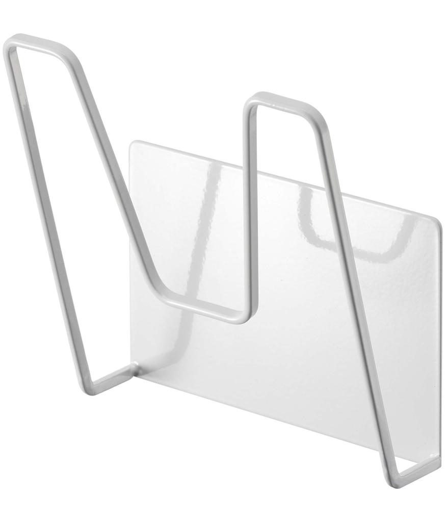 Yamazaki Magnetischer Topfdeckel x D7 x Tower Schwebend Einfach 5140 Halter, Weiß, Ca.. B13,5 H14cm, Serie, Lagerung, Installation,