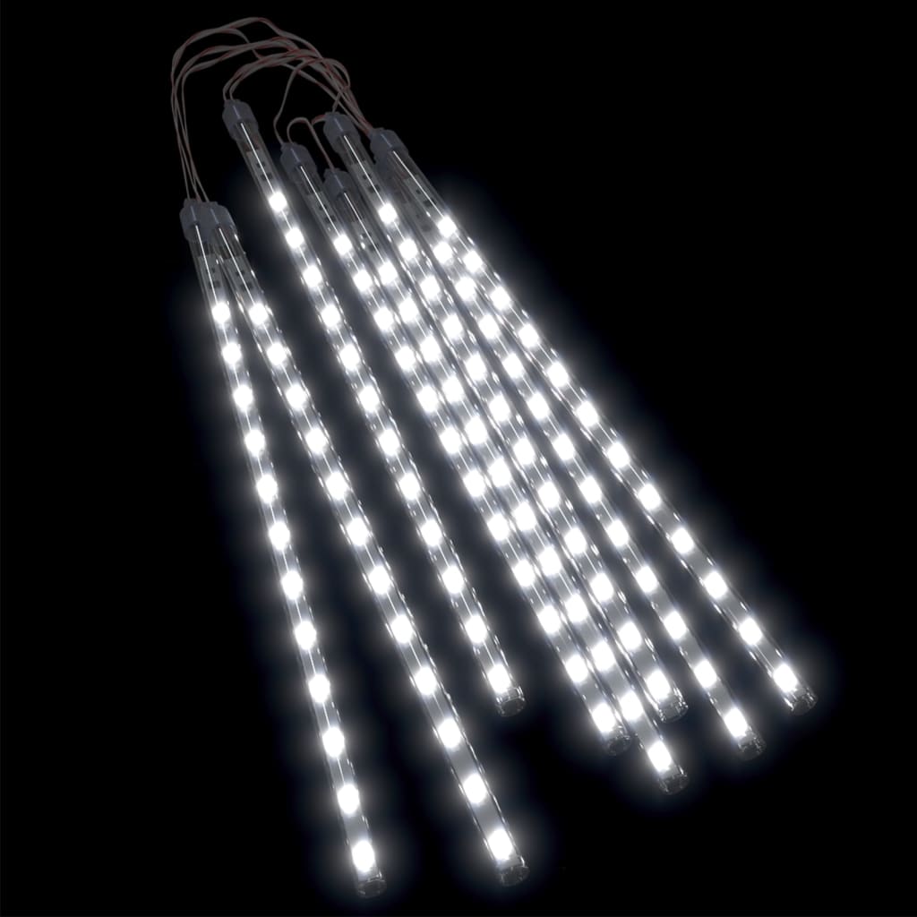 LED Meteor Lights 8 pcs 30 cm Cool White 192 LEDs