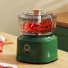 Meat Grinder Vegetable Cutter with 350ML Capacity One-Button Electric Chopper Transparent Cup Body Food Processor