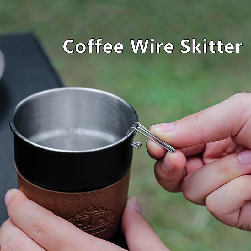 1pc Coffee Spout Control Fitting Directs Stainless Steel Camping Drip Coffee Spout Accessories for Hiking Backpacking Travel