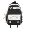 Men's Splicing Backpack Middle School Student Schoolbag Women's Large Capacity Campus Backpack