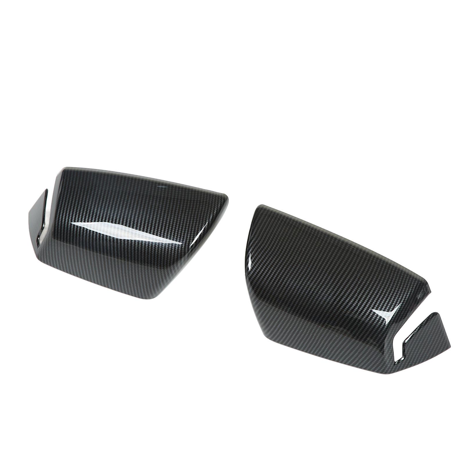 

2pcs Side Mirror Cover Carbon Fiber Color Wing Mirror Cap Replacement for Kia Niro EV SG2