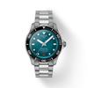 Stainless Steel Green Dial Men's Fashion Watch T120.807.11.091.00
