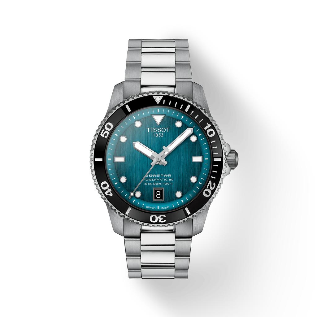 Tissot Edelstahl Grüne Zifferblatt Herren Modeuhr T120.807.11.091.00