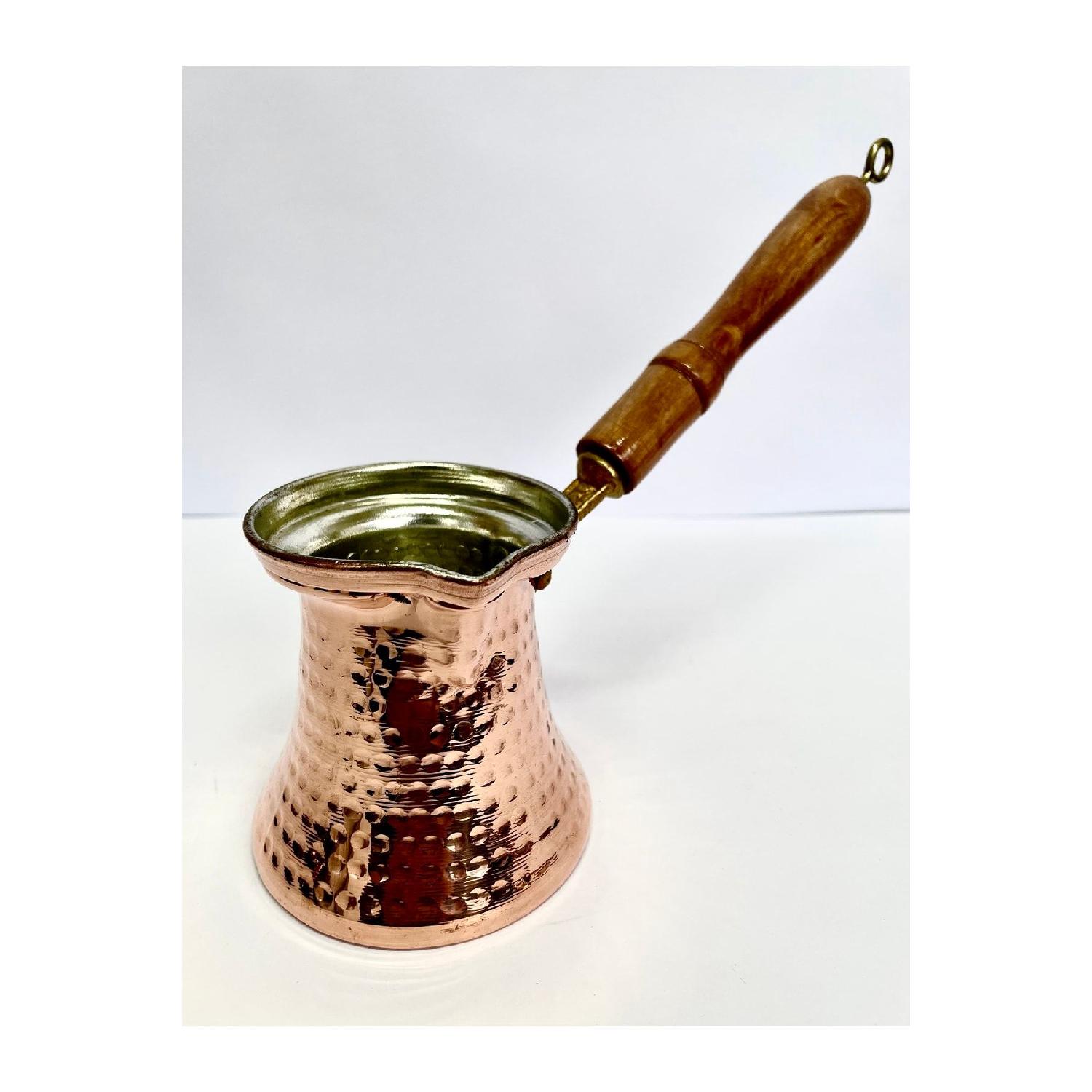 

Мідний кавник ручної роботи червоний