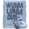 Rick And Morty Wubba Lubba Dub Dub Blanket