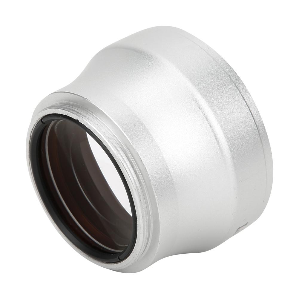 37MM 2X Aluminium Alloy Magnification Converter Lens for 37MM  Diameter Camera Lens