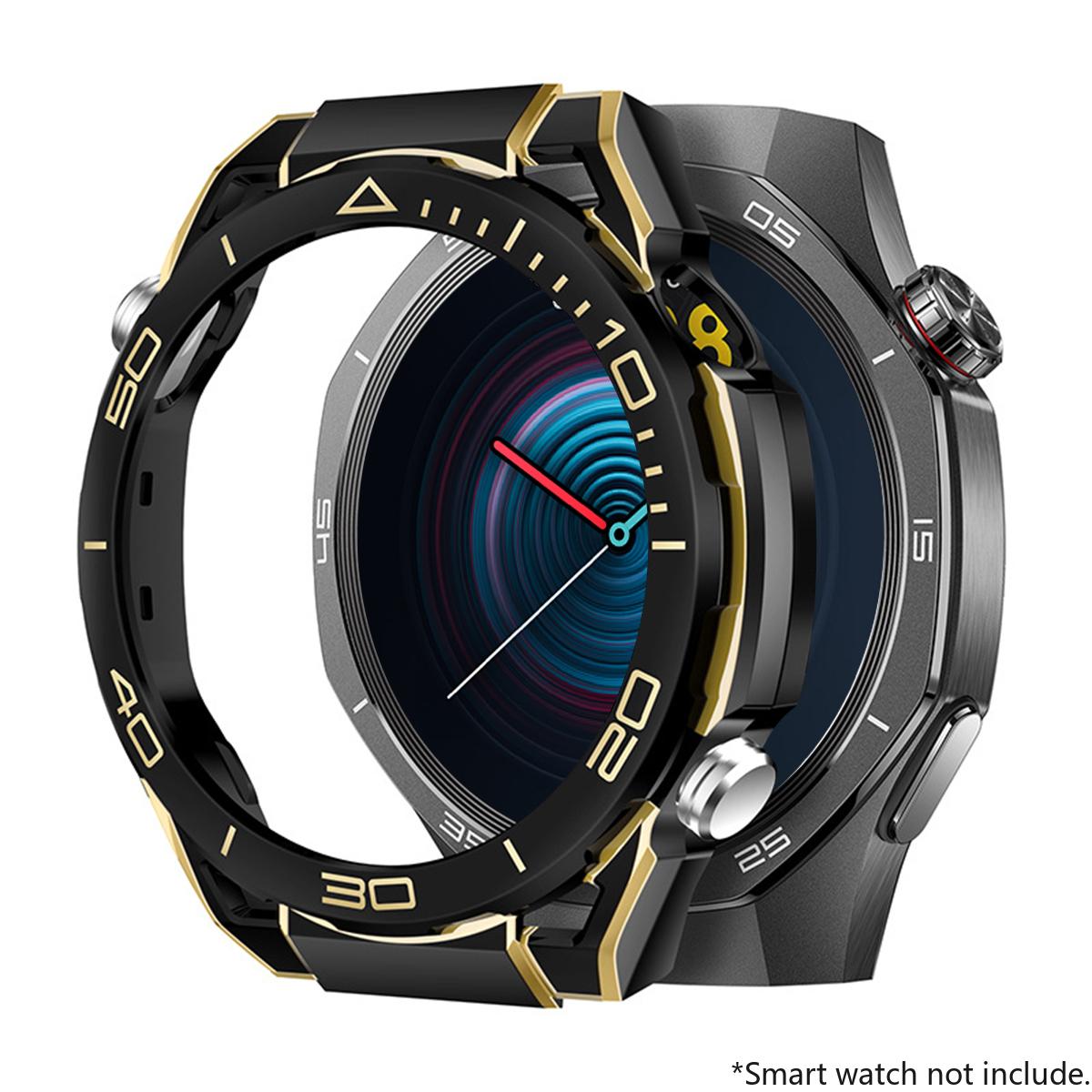 

Чехол для Huawei Watch GT 5-5Pro GT4 46 мм аксессуары для умных часов Масштаб Жесткая ПК крышка Бампер Оболочка Huawei watch GT5 Защитный Huawei GT 4 46mm золотой