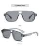 New European and American Retro Double-Beam Men's Square Sunglasses - Fashionable for Driving and Business