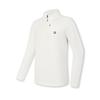 Fila Fleece Half-Zip Knit Long Sleeve T-Shirt Men Tops Snow-White A11M517202FWT