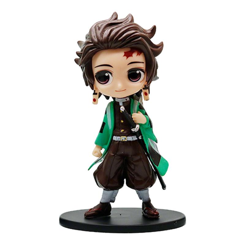 In stock Anime Demon Slayer Figure Doll Toy Nezuko Tanjirou Zenitsu Inosuke Kyoujurou Shinobu Giyuu  Model Toy Kids Xmas Gift