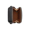 Coach Stanton 12 Classic Logo Zipper Closure Fabric With Leather Mini Crossbody Bag Unisex crossbody bag Black CO946-SVBK