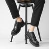 Leather Shoes Men'S Casual Shoes Business Thick-Soled Trend Tie-In Work Shoes JZ-88877