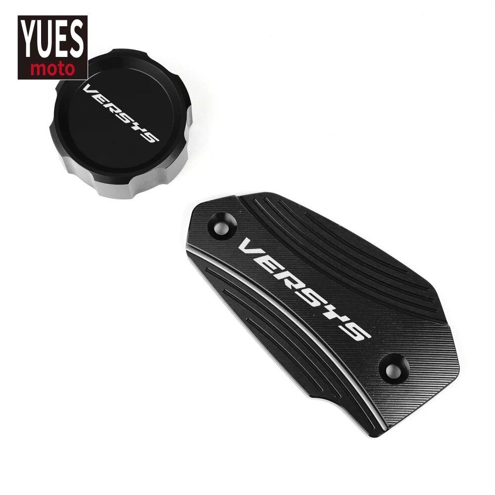 Motorcycle Accessories CNC Front & Rear brake Fluid Cylinder Master Reservoir Cover Cap For Kawasaki VERSYS 650 VERSYS650