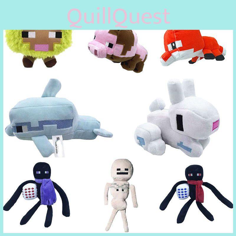 Minecraft Toys Plush Creeper Enderman Pig Bear Stuffed Pixel Doll Aries Zombie
