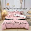 Fashion Eyelash Duvet Set Soft And Comfortable Bedroom Bedding Digital Printing Three-Piece Set