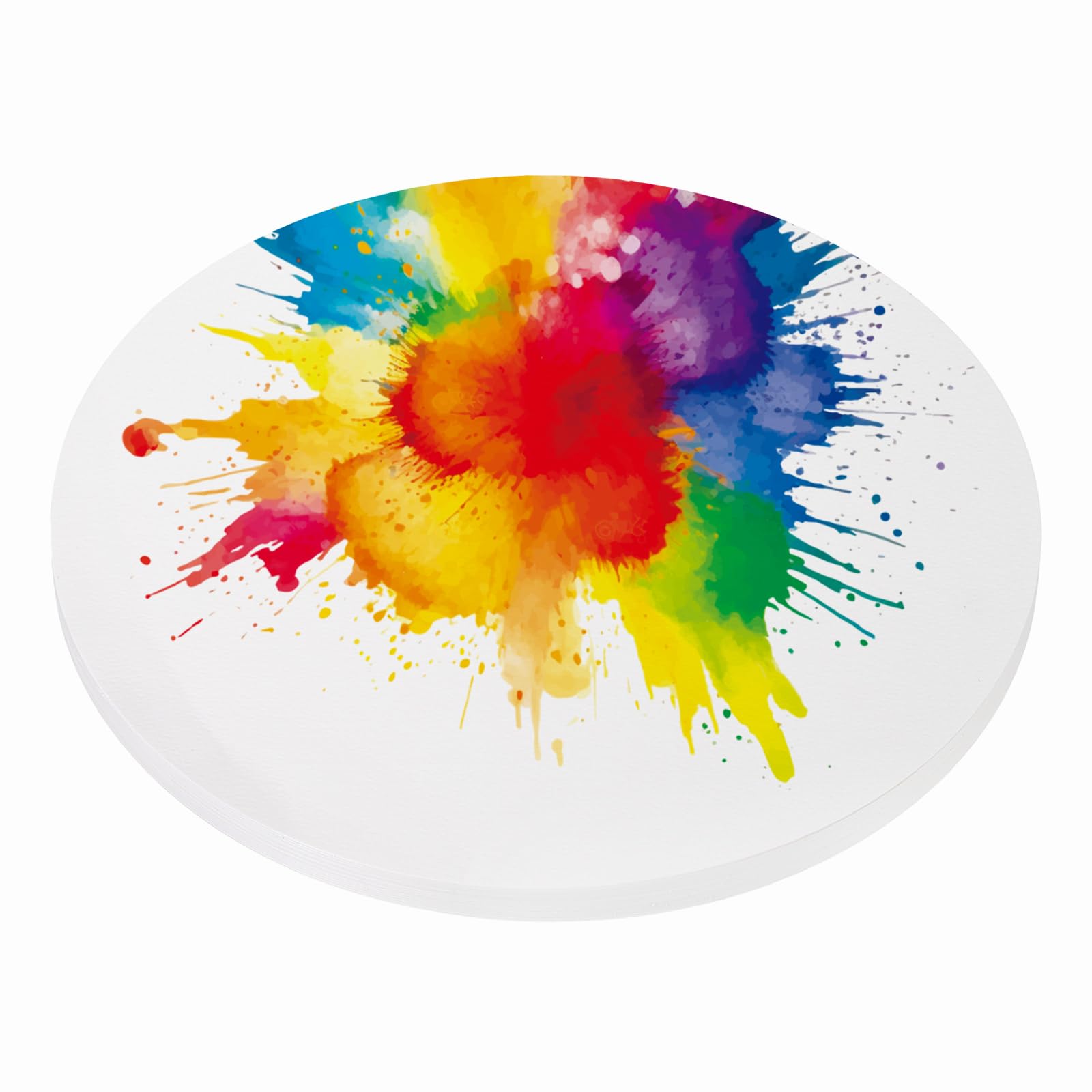 

PATIKIL 30 Sheets Cotton Watercolor Paper Round G S M Cold Press Watercolor Extra Heavyweight Drawing Paper for Art Painting Artists 304mm 140lb/300