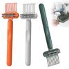 2 In1 Comb Cleaning Brush Hairbrush Cleaner Rake Comb Embedded Tool Mini Hair Dirt Remover For Removing Hair Dust Home Salon Use