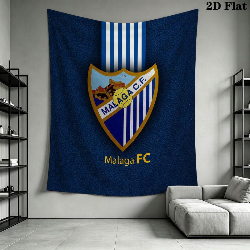 Málaga C .F Wall Hanging Printed Fabric Blanket Decorative Tapestries for Bedroom Living Room Home Decor