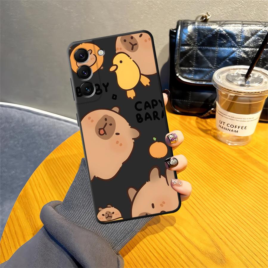 Cute Capybara Phone Cover Case for Samsung Galaxy A55 A57 A06 A37 A12 A53 A73 A05 A52 A23 A25 A51 A70 A15 A13 A16 A41 A50 A36