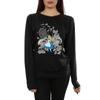 Alice In Wonderland Womens/Ladies Flowers Cotton Sweatshirt