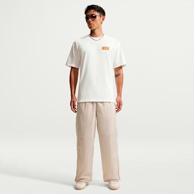 Nike Sportswear T Shirts Men's Sail White Crew Neck Moderate Straight