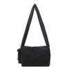 Korean Style Women's Cotton-Padded Crossbody Messenger Bag - Solid Color, Large Capacity