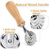 9 Styles Ravioli Cutter Pastry Press Mold with Wooden Handle Dumpling Lace Embossing Device Cookie Pasta Baking Tools Kitchen