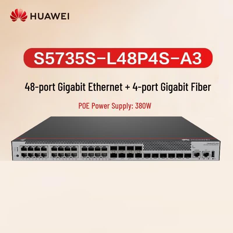 

Huawei Kunlun S5735S-L48P4S-A3 Gigabit PoE Managed Switch