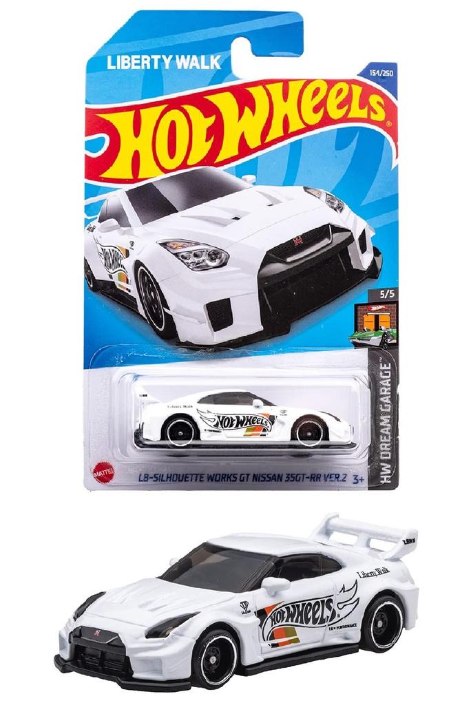 Hot Wheels Basic Car Works GT Nissan 3 and HHF64 White LB-Silhouette 35GT-RR Ver.2 [Ages Up] 1/64