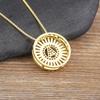 Nidin Name Initials A-Z 26 Zircon Letters Necklace Gold Color Alphabet Clavicle Chain Choker For Women Pendant Collar Jewelry