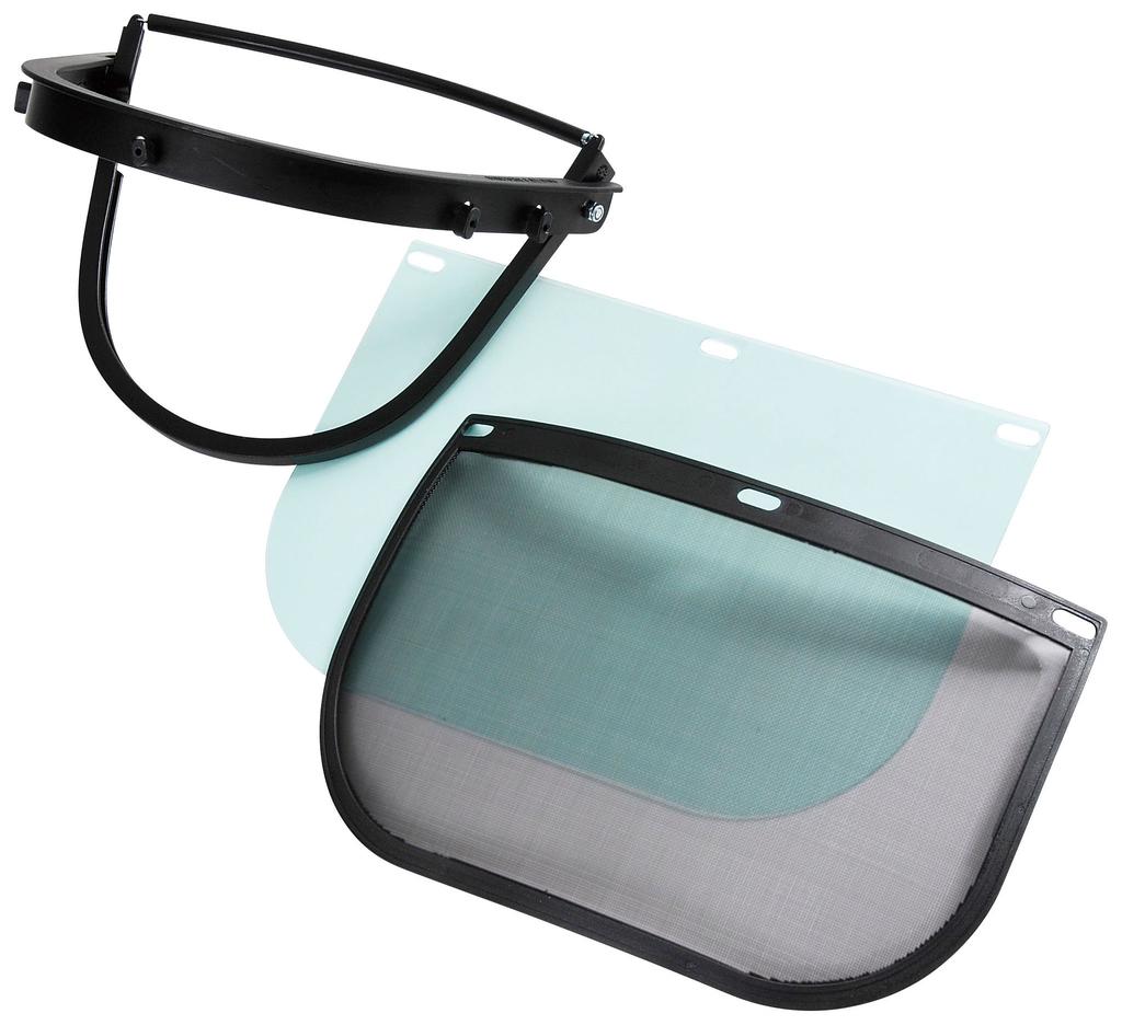 Safety3 Face Mesh and Shield Helmet-Mounted Mask, Set, KB-17