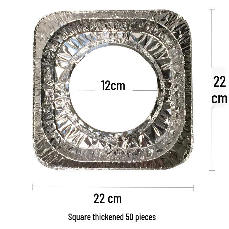 Gas Stove Oil-Proof Mat Sticker, Protective Round Foil Cover for Kitchen Stove
