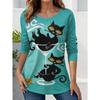Ladies' 3D Printed T-shirt with Floral Patterns for Spring and Autumn Seasons, Casual and Fashionable Short Sleeved Shirt